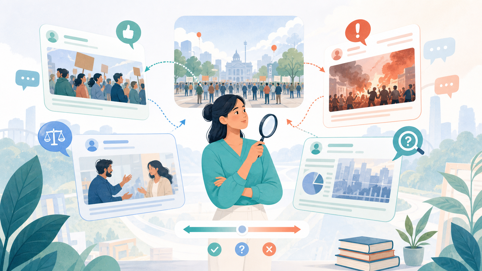 Unieke illustratie bij Framing herkennen